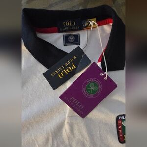 Polo Ralph Lauren White and Black Shirt